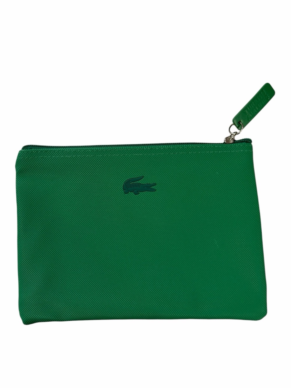 New LACOSTE Green Zip Pouch for Turkish Airlines.